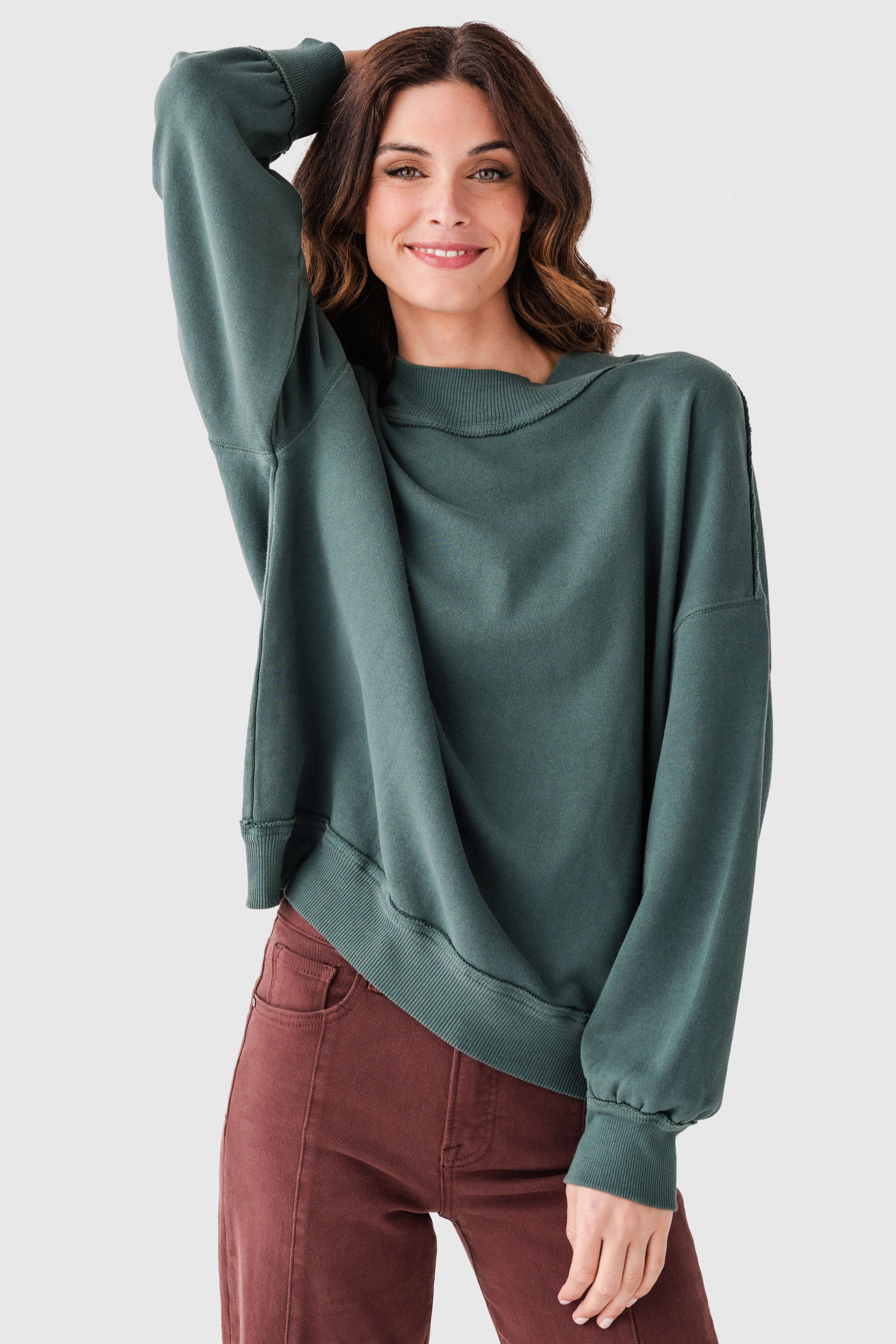 Free People Palm Springs Turtleneck Sweatshirt | Social Threads