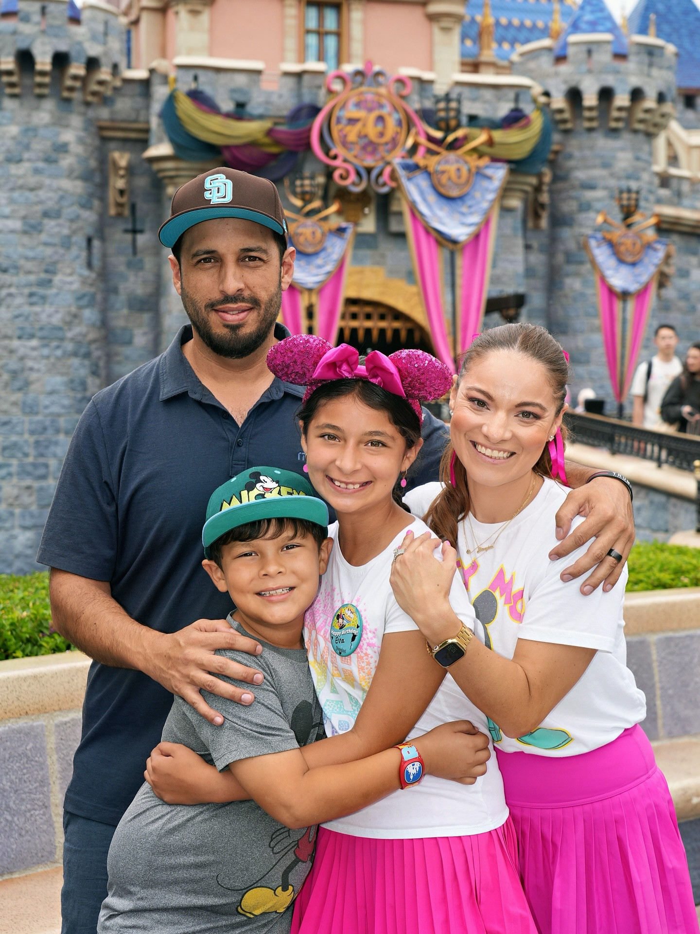 My Favorite People at my Favorite place! Our First born is 10! 💕🎉🏰 #disneyland #celebration #shes10