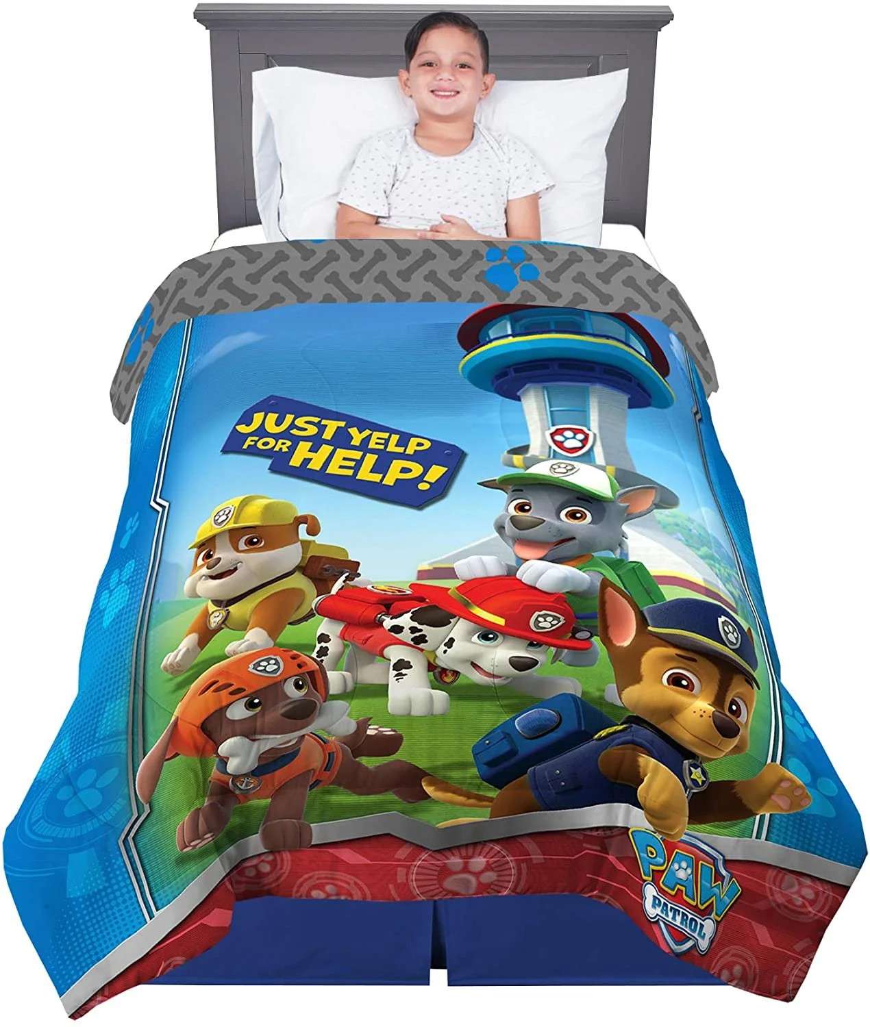 Franco Kids Bedding Super Soft Microfiber Comforter, Twin Size 64 x 86, Paw Patrol | Walmart (US)