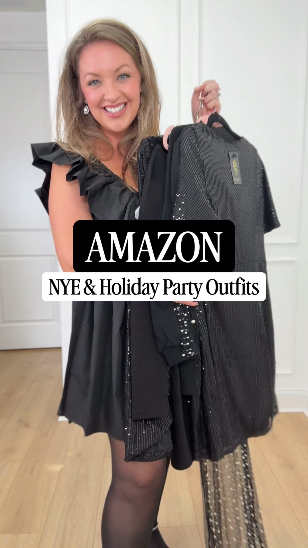 Amazon New Year’s Eve and Party Outfits full of sparkles, sequins and pearls!  I am 5’5” size 8/10 sizing is on each item in video!  I included the fails in this video because I want you to see not everything that works on some body types is flattering on my pear shaped curvy body type!!! I want you to feel confident at your holiday party no matter your size or body shape and I hope this video helps!!!  Xoxo Ashley! 

#midsizefashion #nye #newyearseveoutfit #holidaypartydress #amazonfashion

Holiday party dress, amazon dress, New Year’s Eve party outfit, New Year’s Eve dress, midsize fashion, holiday style , Amazon fashion , Amazon dresss

#LTKHoliday #LTKMidsize #LTKSeasonal