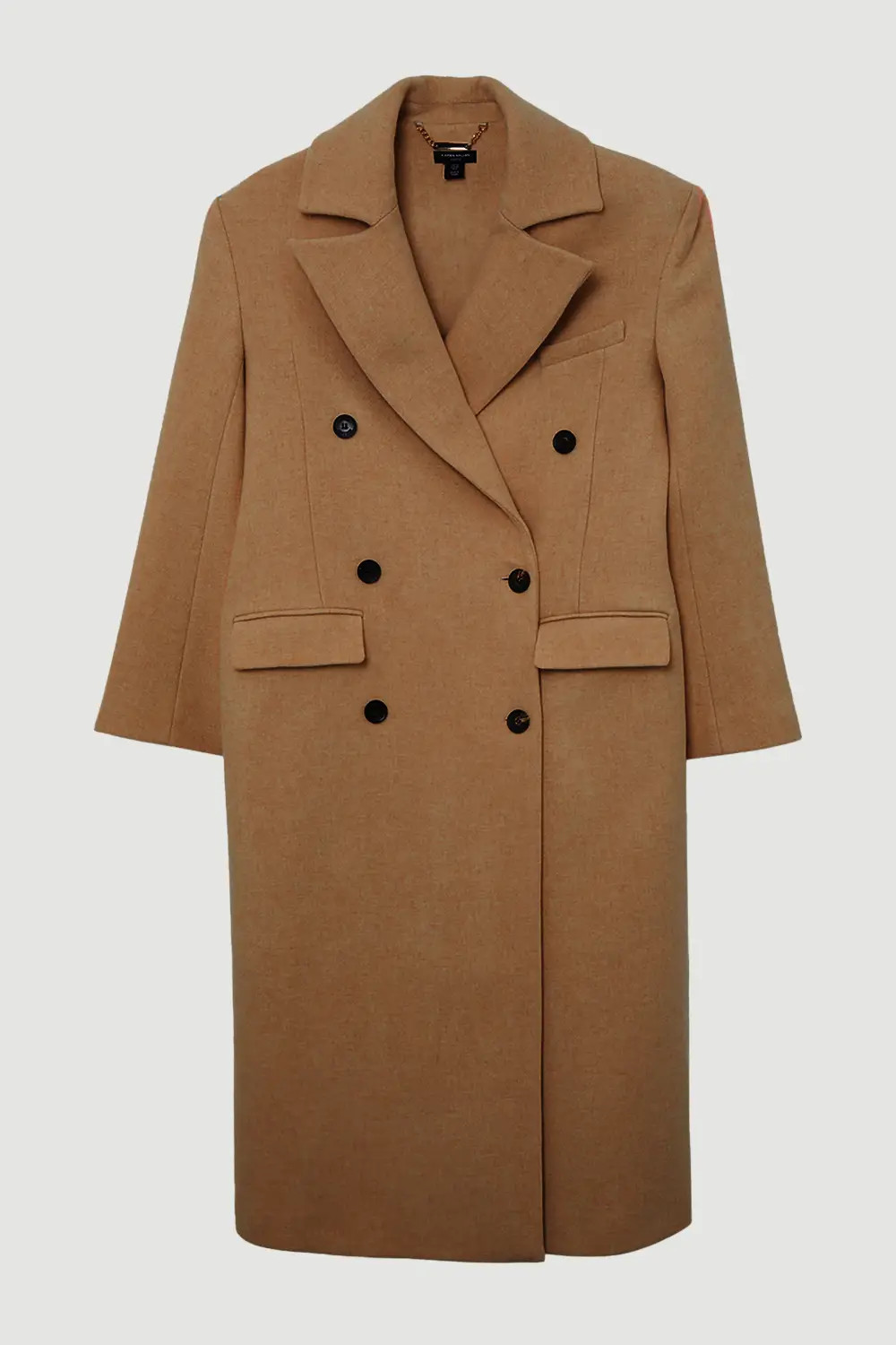 Forever Wool Double Breasted Tailored Midi Coat | Karen Millen