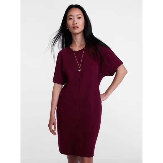 Scenario Women's and Women's Plus Mini Dress with Short Raglan Sleeves, Sizes XS-4X | Walmart (US)