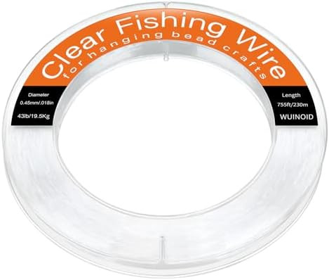 Clear Fishing Line Wire 755 ft, Invisible Monofilament Fishing Line Wire, Nylon String for Hangin... | Amazon (US)