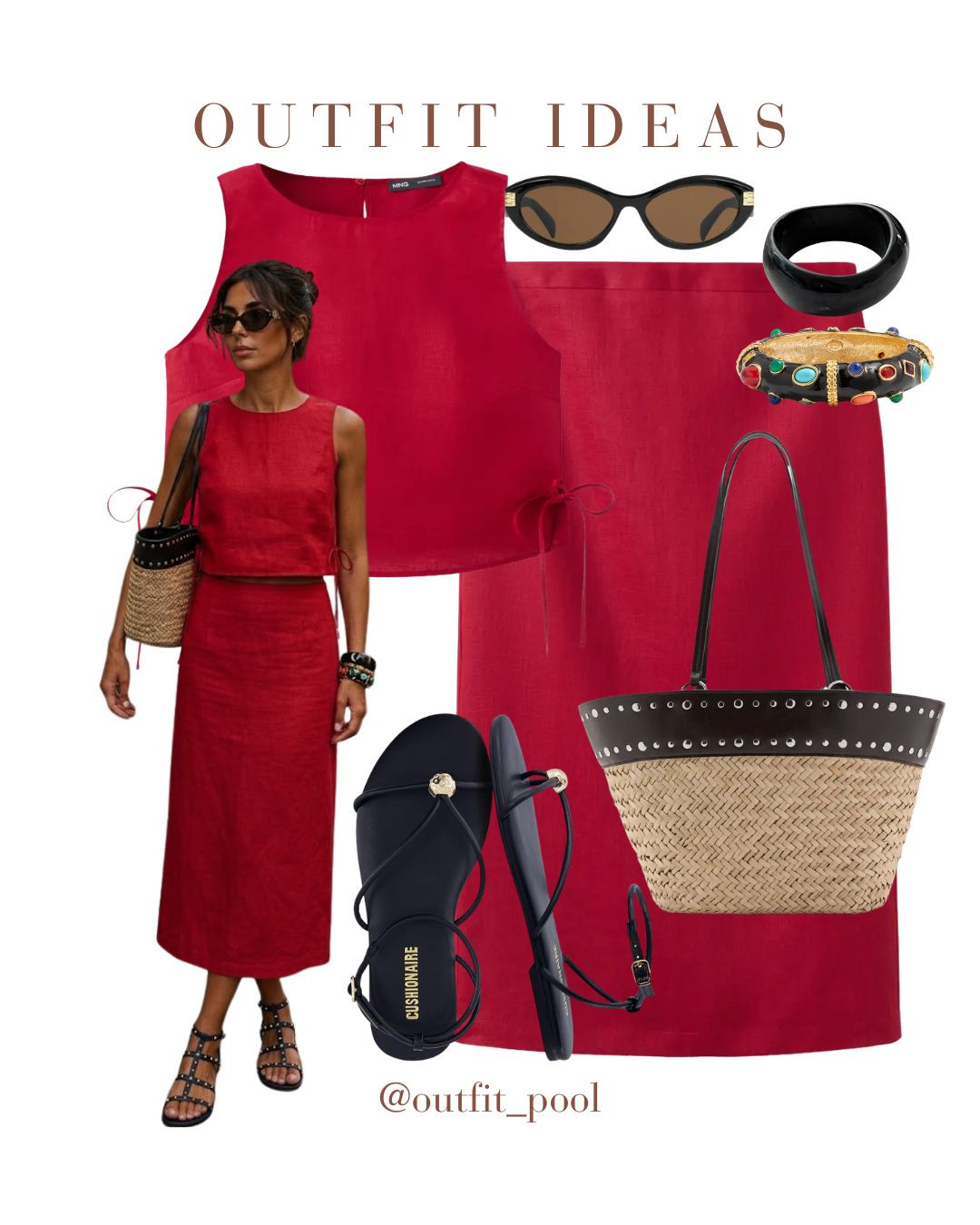 Skirt sets linen skirt sets linen clothing, vacation sets vacation outfits Nordstrom finds red linen skirt brown linen skirt brown tie detail linen top green embroidered skirt resin bangles acrylic bangles wedding guest outfits Eurpoean vacation outfits 

 #LTKgrwm #LTKootd #LTKTravel