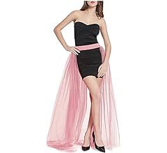 L'VOW Women's 4 Layers Overlay Long Tulle Dress Floor Length Tutu Skirt for Party Wedding | Amazon (US)