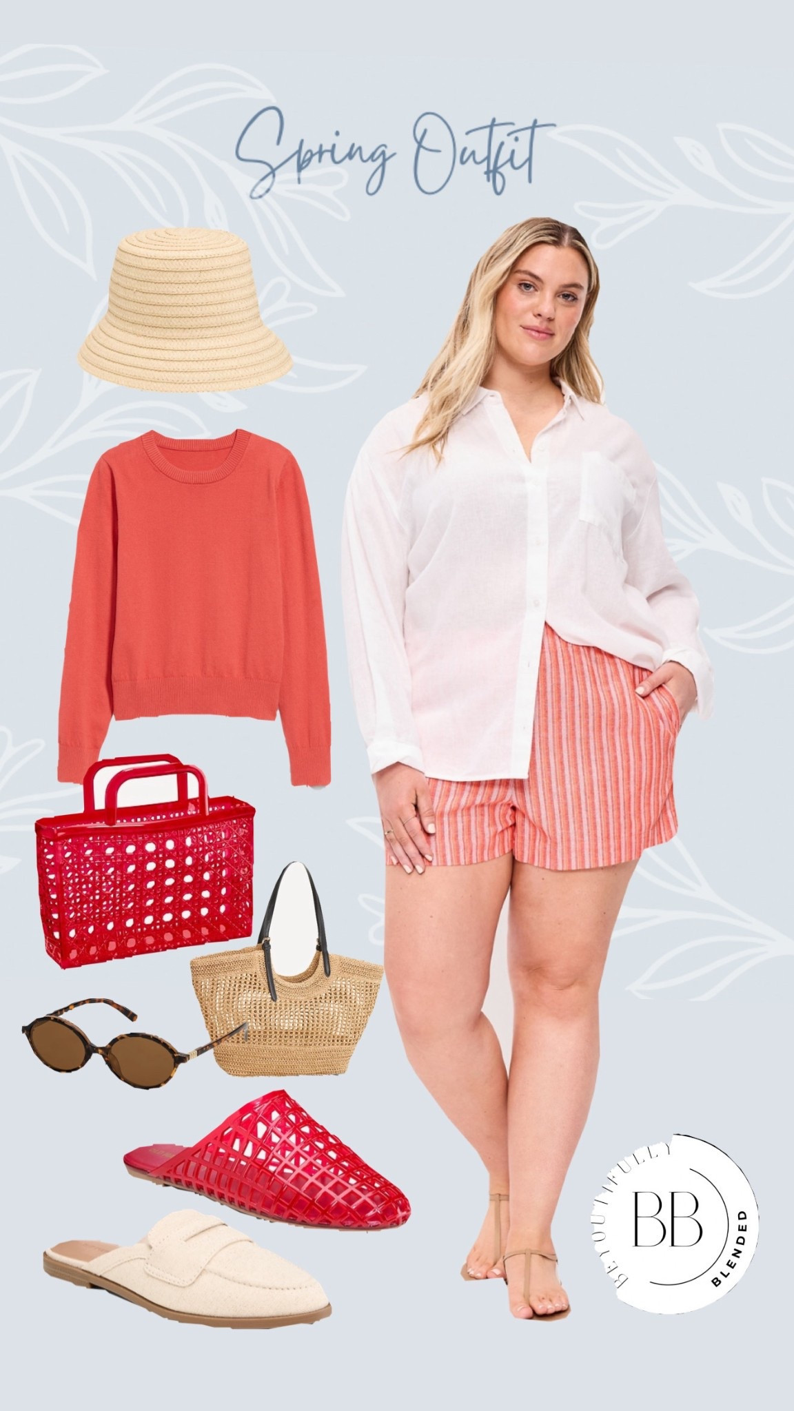 How cute is this outfit Inspo!! And Old Navy is 50% off!! So cute for spring
And red is an all year color! 

#LTKSeasonal #LTKgrwm #LTKootd