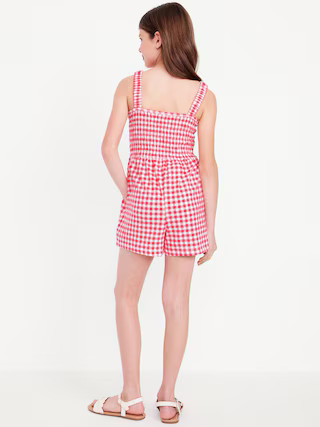 Sleeveless Smocked Romper for Girls | Old Navy (US)