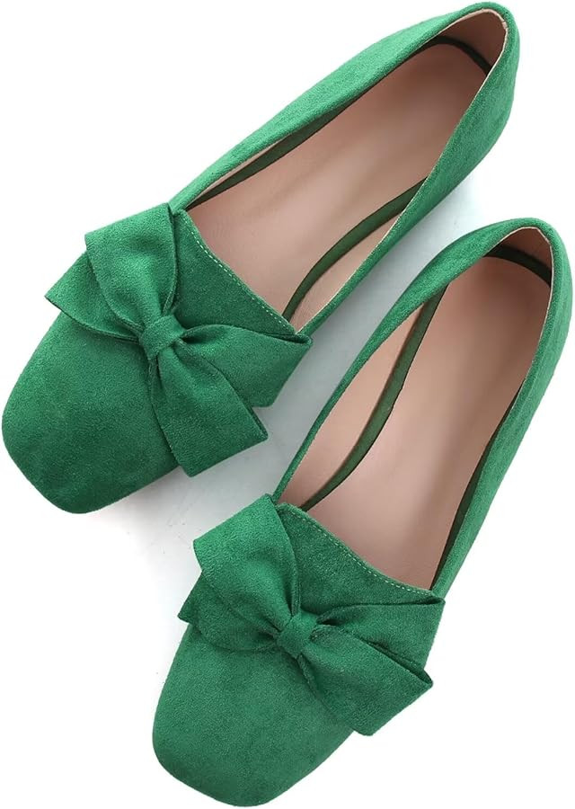 SAILING LU Womens Bowknot Pointed Toe Shoes Comfortable Ballet Flats Slip on Loafers Dressy Flats... | Amazon (US)