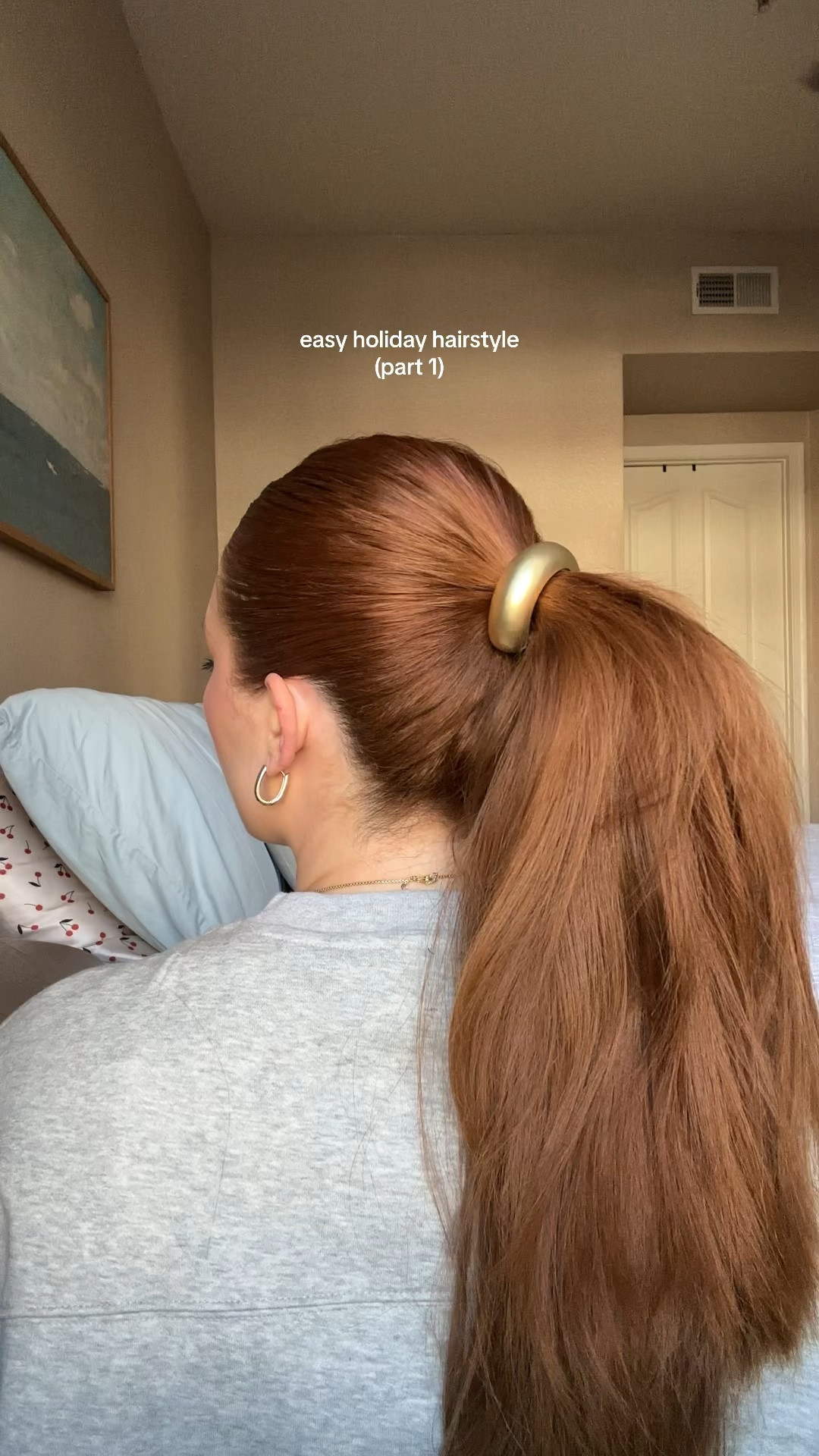 Easy holiday hairstyle! 