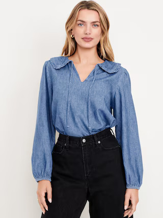 Ruffle-Collar Top | Old Navy (US)