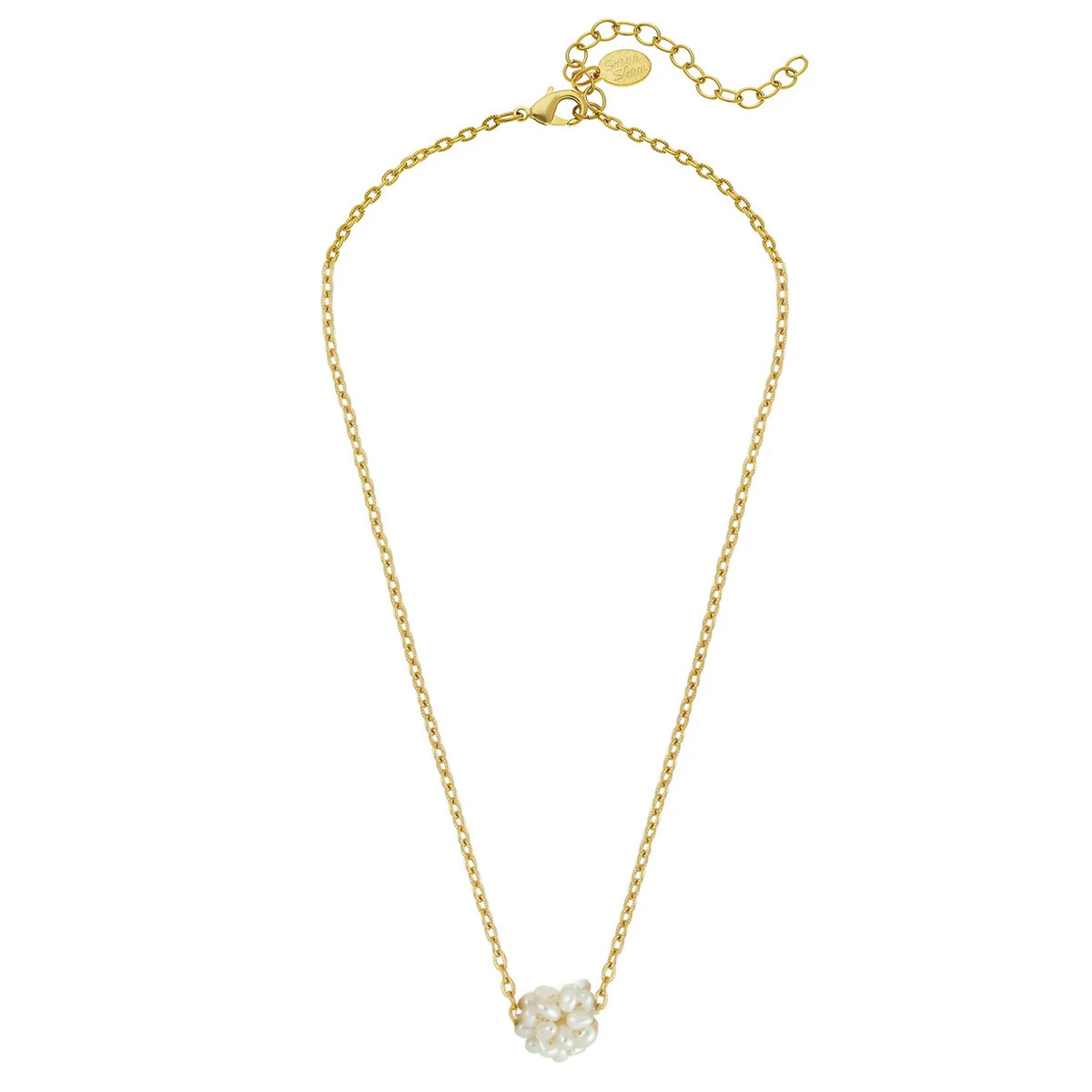 Dainty Pearl Cluster Necklace | Susan Shaw