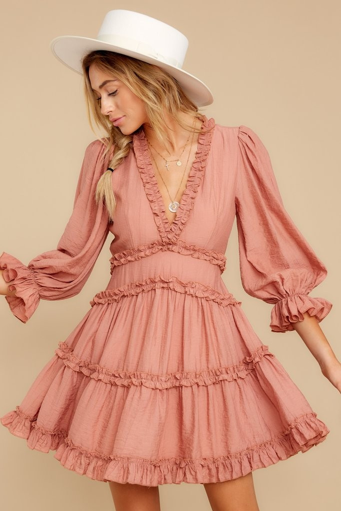 Make It A Date Night Rose Pink Dress | Red Dress 