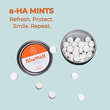 RiseWell a-HA Mints - Sugar Free Breath Mints with Xylitol, Hydroxyapatite - Natural Breath Mints... | Amazon (US)