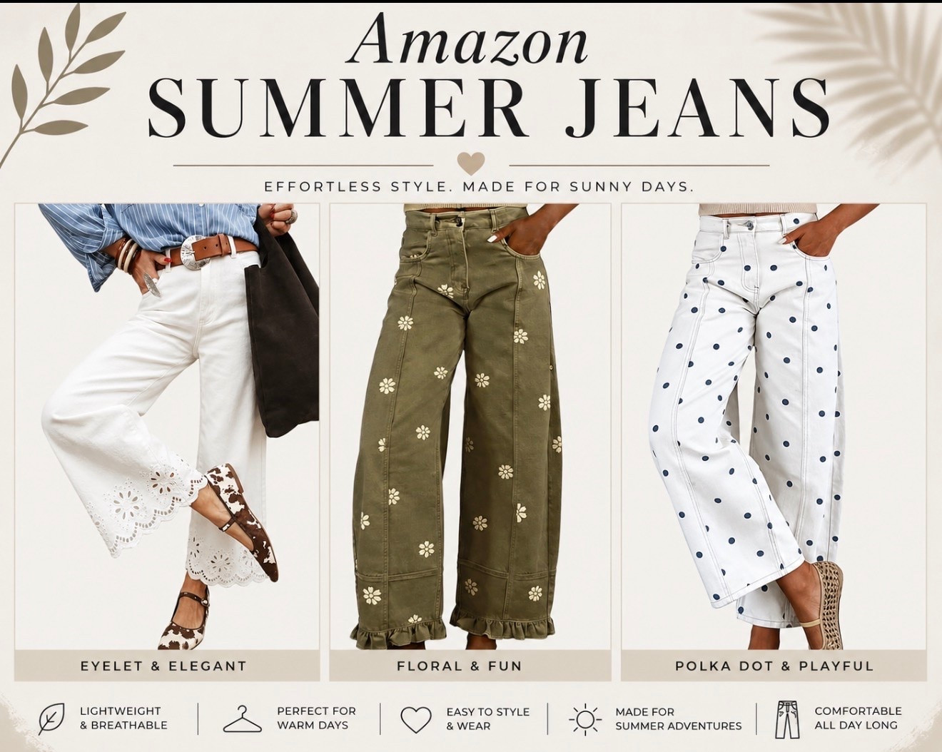 Amazon summer jeans 🩵

#LTKdayinmylife #LTKgrwm #LTKootd
