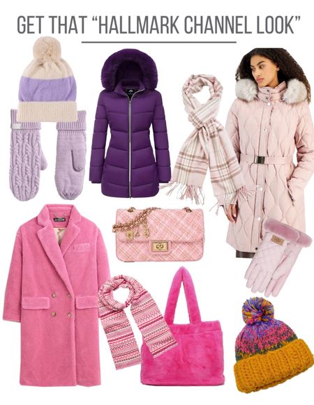 Who doesn’t like a good Hallmark Christmas movie? Even if you don’t, you know that there is always amazing winter fashion in every film.

We love the fashion so much that we put together an entire blog post about it and we’re sharing some of our favorite finds here in 5 different collages, all by color. There are many more options on our website!

This is our pink/purple palette. Make sure to check out the other 4!!

#LTKstyletip #LTKSeasonal #LTKHoliday