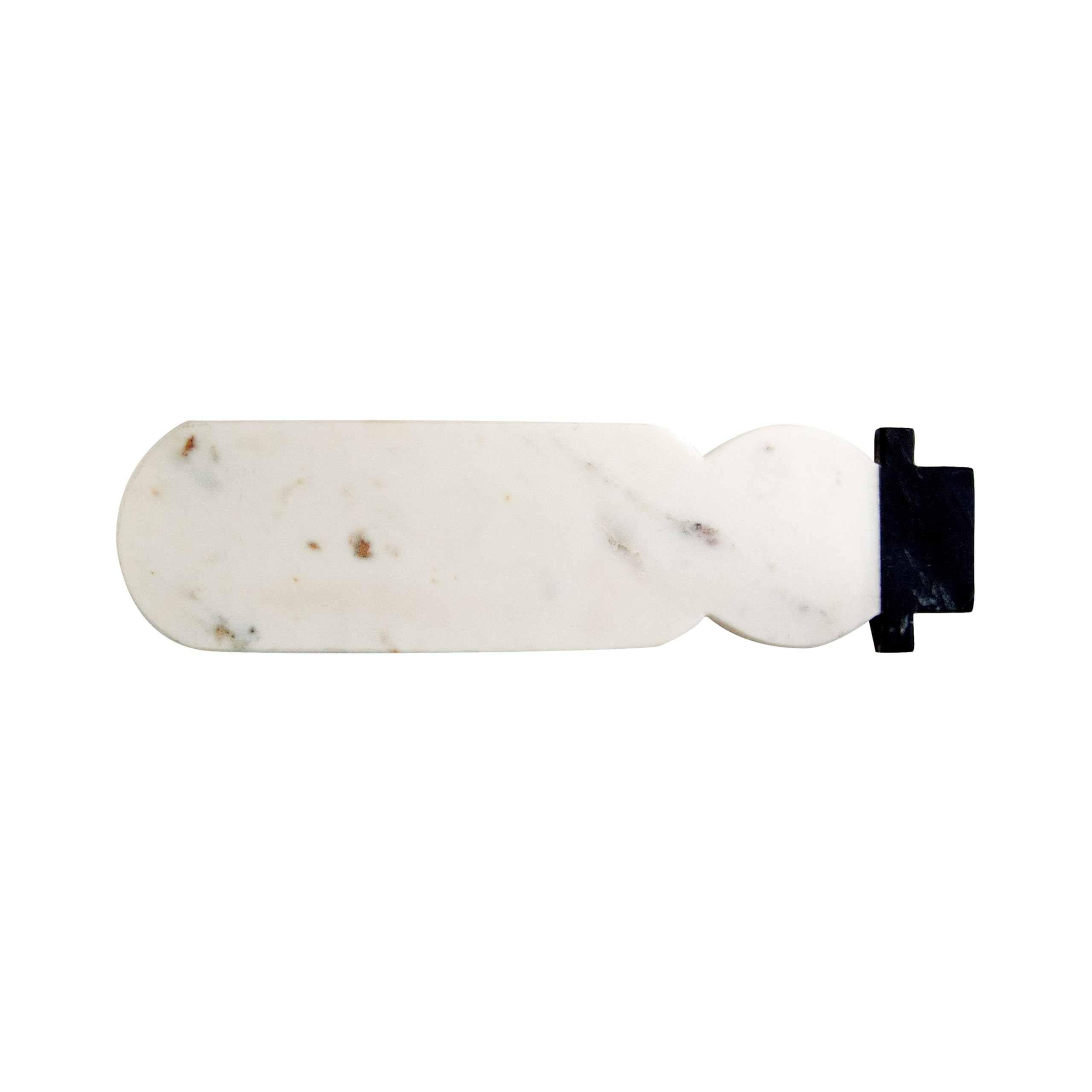 Creative Co-Op Marble Snowman Shaped Cheese and Cutting Board, White and Black | Amazon (CA)