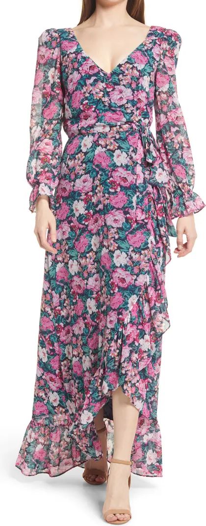 WAYF The Emry Faux Wrap Long Sleeve Floral Maxi Dress | Nordstrom | Nordstrom
