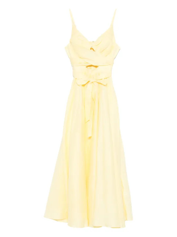 tie-waist midi dress | Farfetch Global