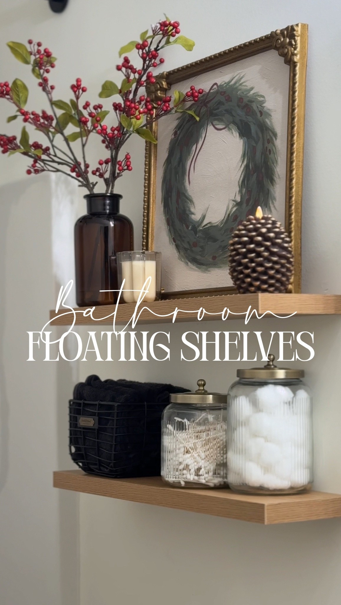 Easy to install, affordable floating shelves from Amazon! Perfect for the bathroom 🫧 🛀 

#LTKSeasonal #LTKHome #LTKFindsUnder50