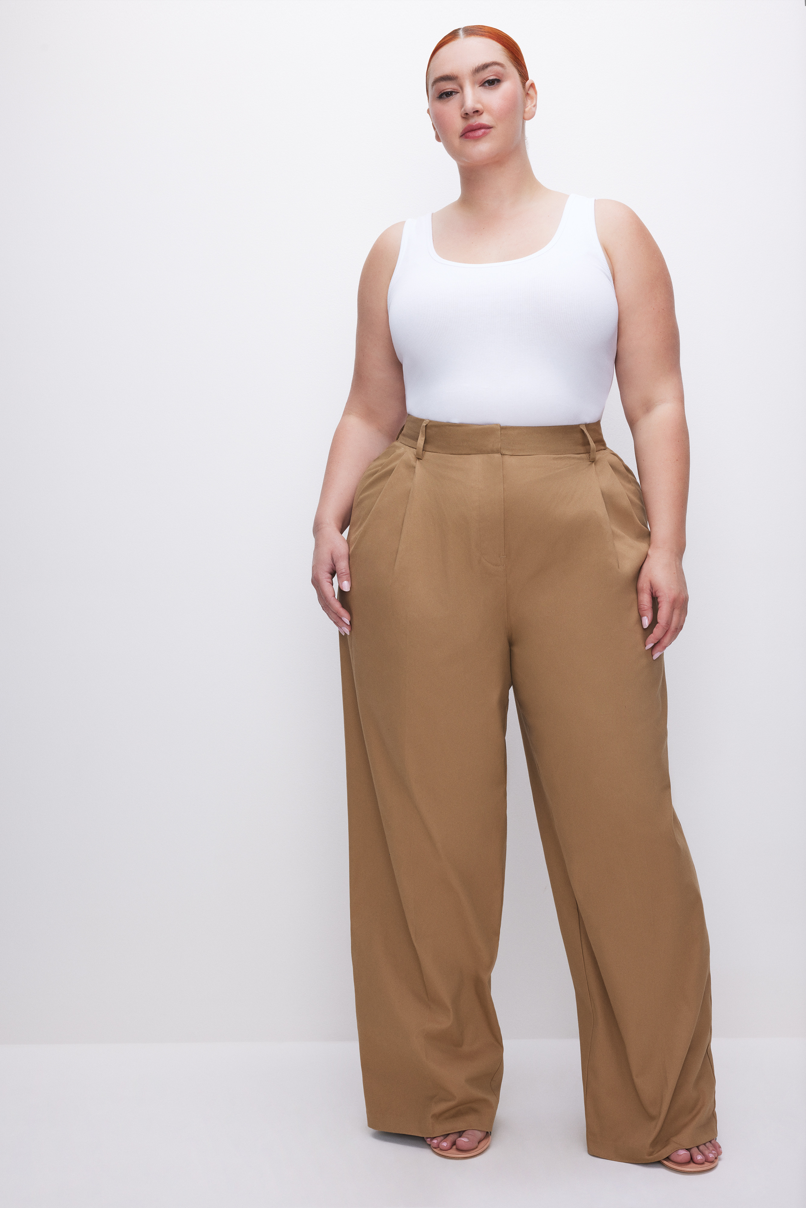 GOOD '90S PLEATED TROUSERS | GOOD KHAKI01 - GOOD AMERICAN | Good American