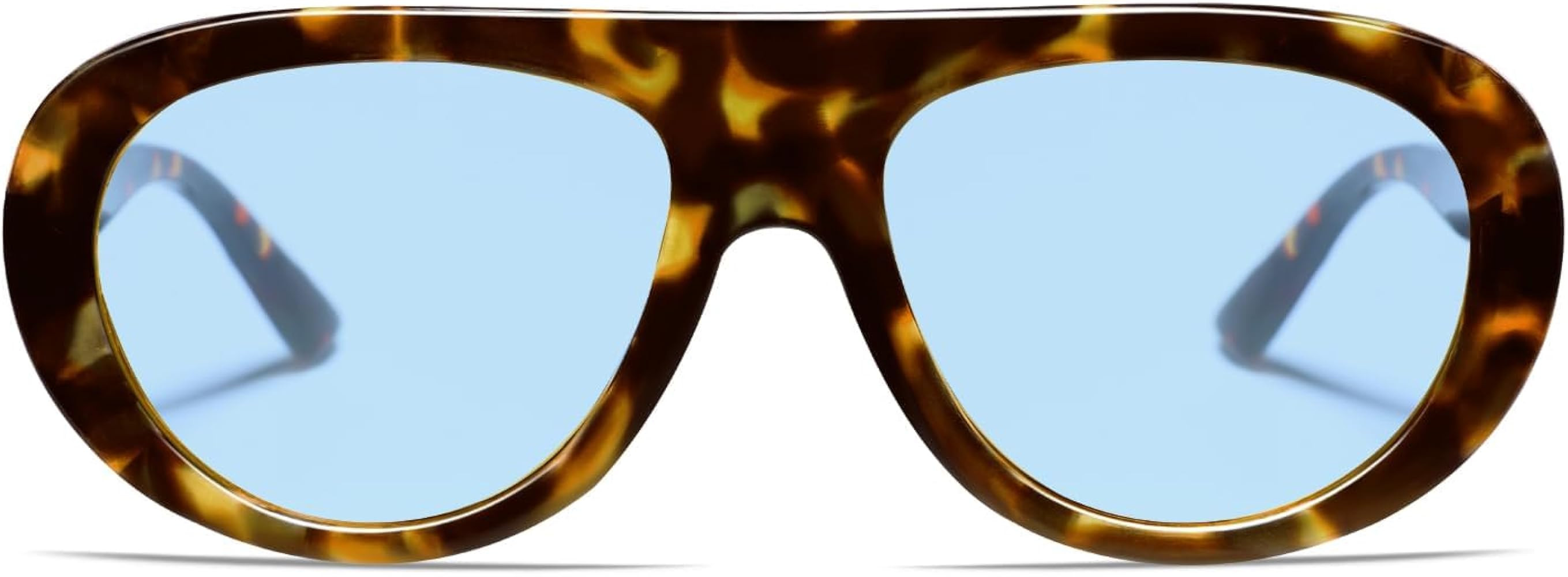 VANLINKER Retro Aviator Sunglasses for Women Chic Classic 70s Vintage Trendy 2025 Chunky UV400 Su... | Amazon (US)