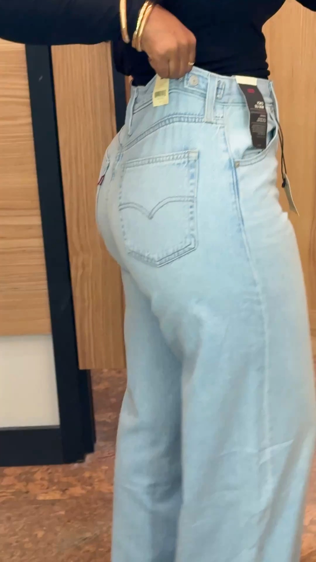 Found the cutest cinch waist wide leg @levi 👖 
Wearing a 28x 30. No stretch Features adjusters on the back for a tailored fit.

#LTKootd #LTKPetite #LTKTall
