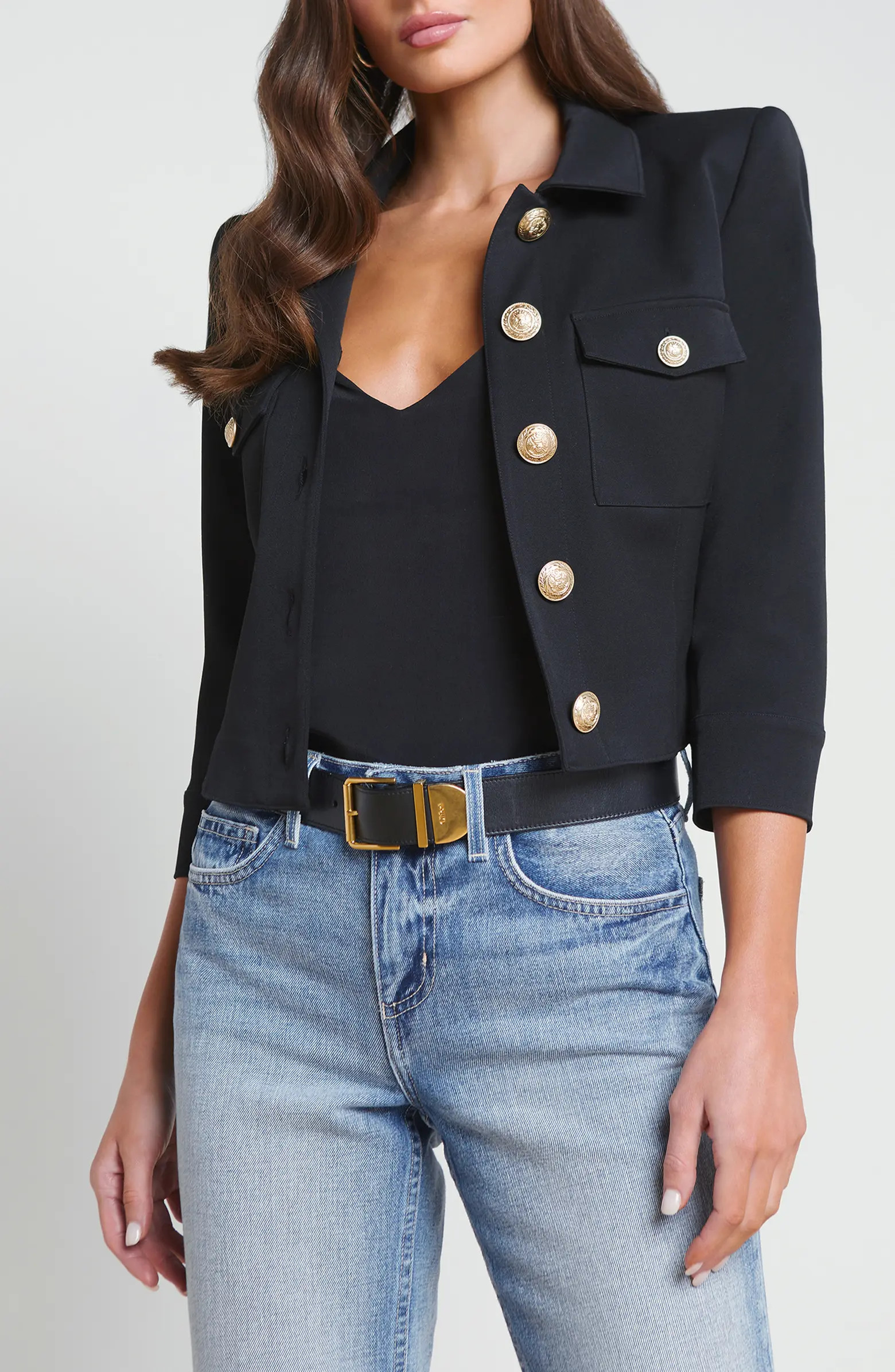 Kumi Fitted Crop Jacket | Nordstrom