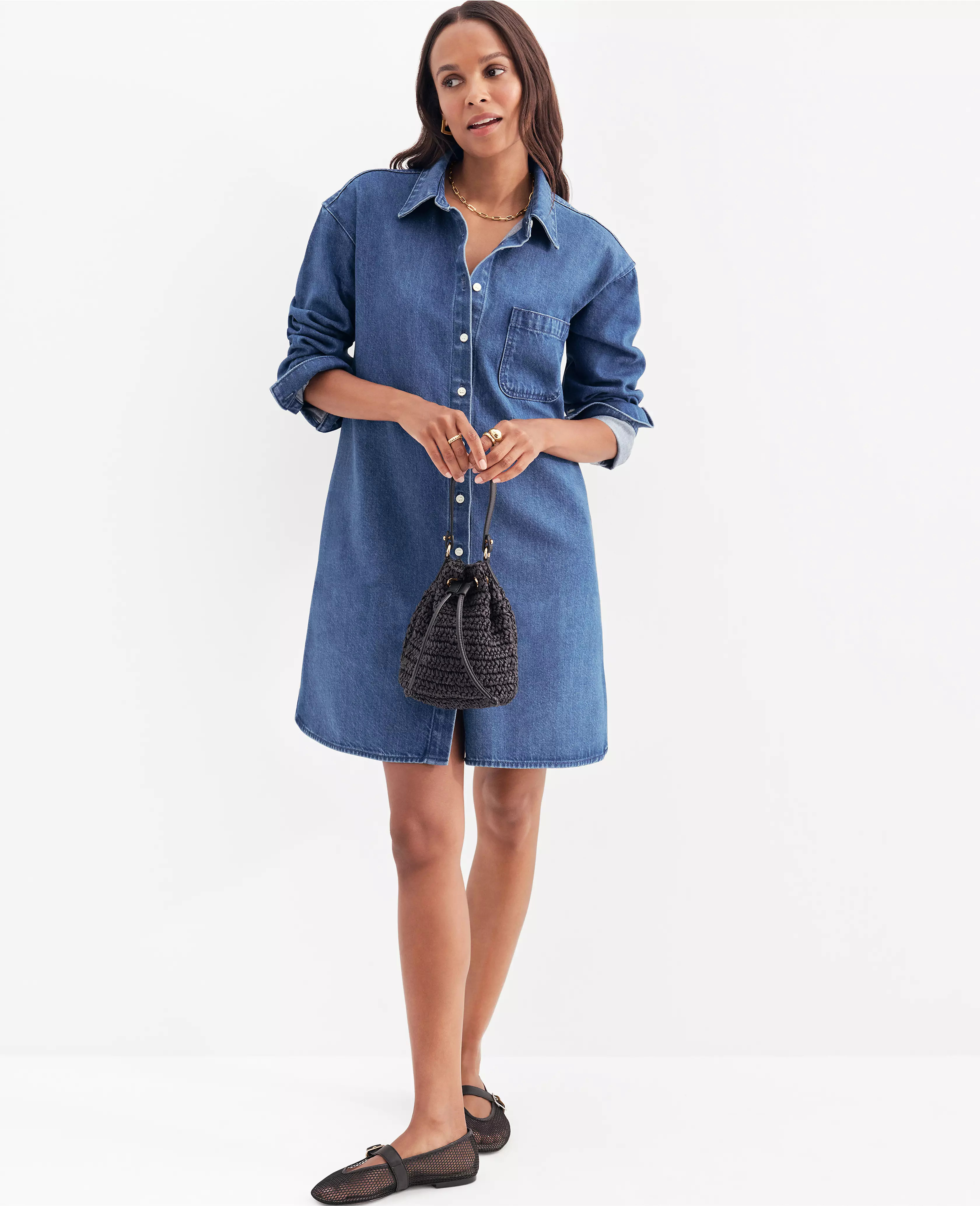 Denim Shirtdress | Ann Taylor