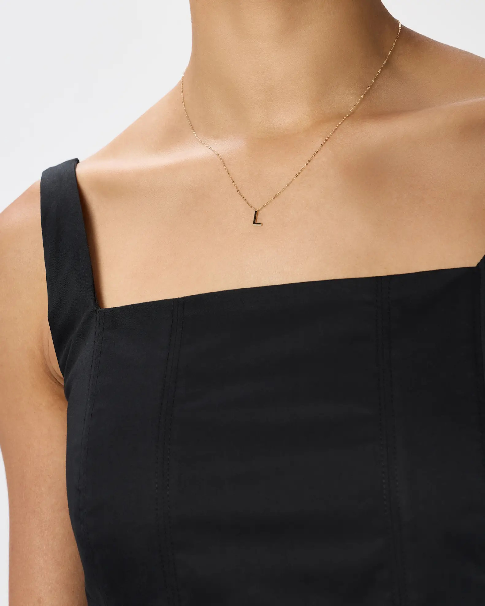 14K Gold Letter Necklace in Yellow Gold | Quince