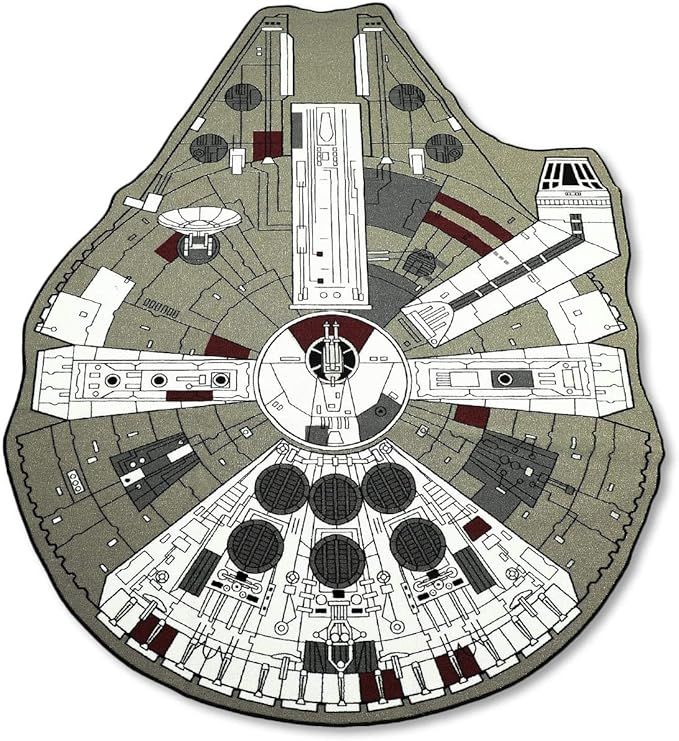 STAR WARS Han Solo's Millennium Falcon Small Area Rug | 39 x 52 Inches | Amazon (US)