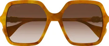 56mm Gradient Square Sunglasses | Nordstrom