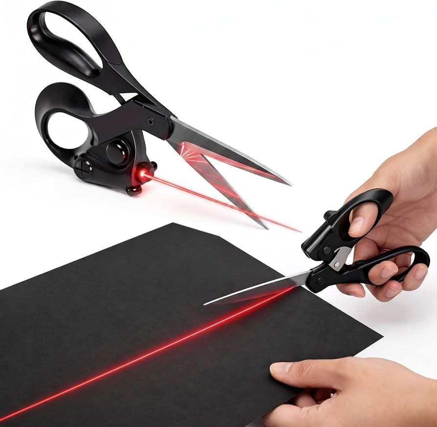 Laser Guided Scissors for Fabric Cutting, Stainless Steel Sewing Shears | Amazon (US)