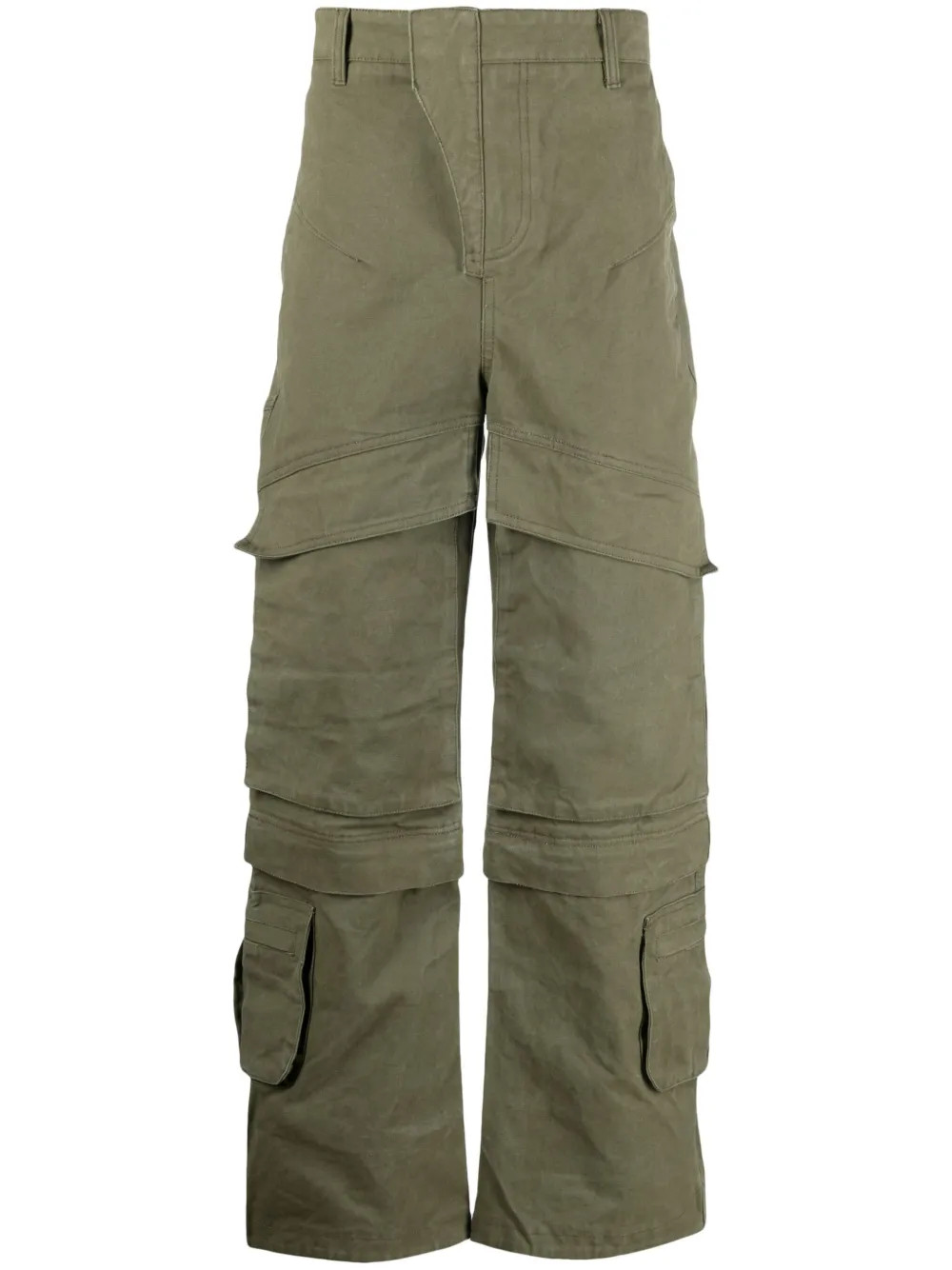 ENTIRE STUDIOS Hard wide-leg Cargo Trousers | Green | FARFETCH AU | Farfetch Global