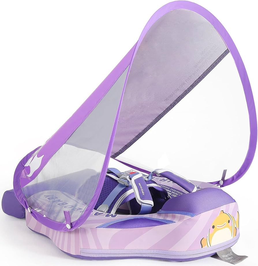 Mambobaby Float with Canopy Size Improved Non Inflatable Infant Pool Float Smart Mambo Float Swim... | Amazon (US)
