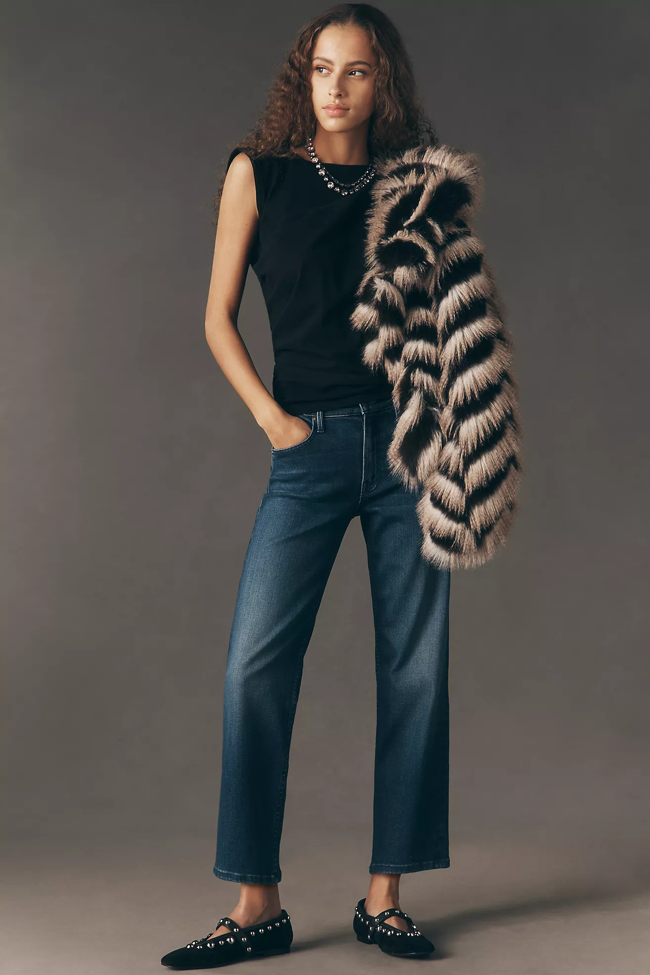 MOTHER Newbie Ankle Mid-Rise Relaxed Jeans | Anthropologie (US)