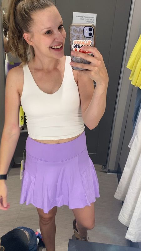 Target athletic clothes! Active wear at Target! Workout tank top, cropped workout top. Athletic skirt, skort, workout bottoms. Target skort, Target tank top 

#LTKActive