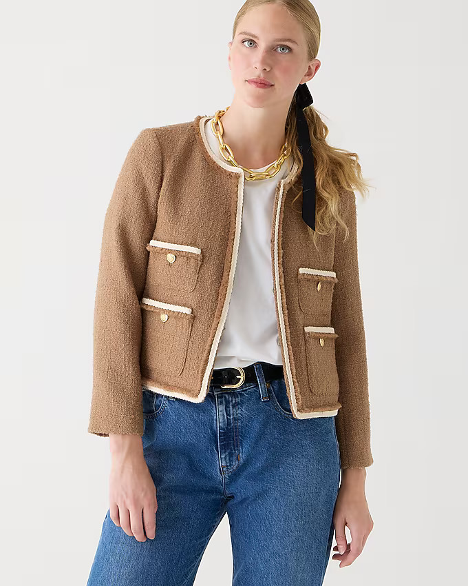 Frances lady jacket in maritime tweed | J. Crew US