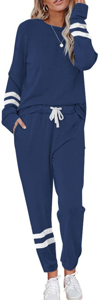 ETCYY NEW Lounge Sets for Women Two Piece Outfits Sweatsuits Sets Long Pant Loungewear Workout At... | Amazon (US)