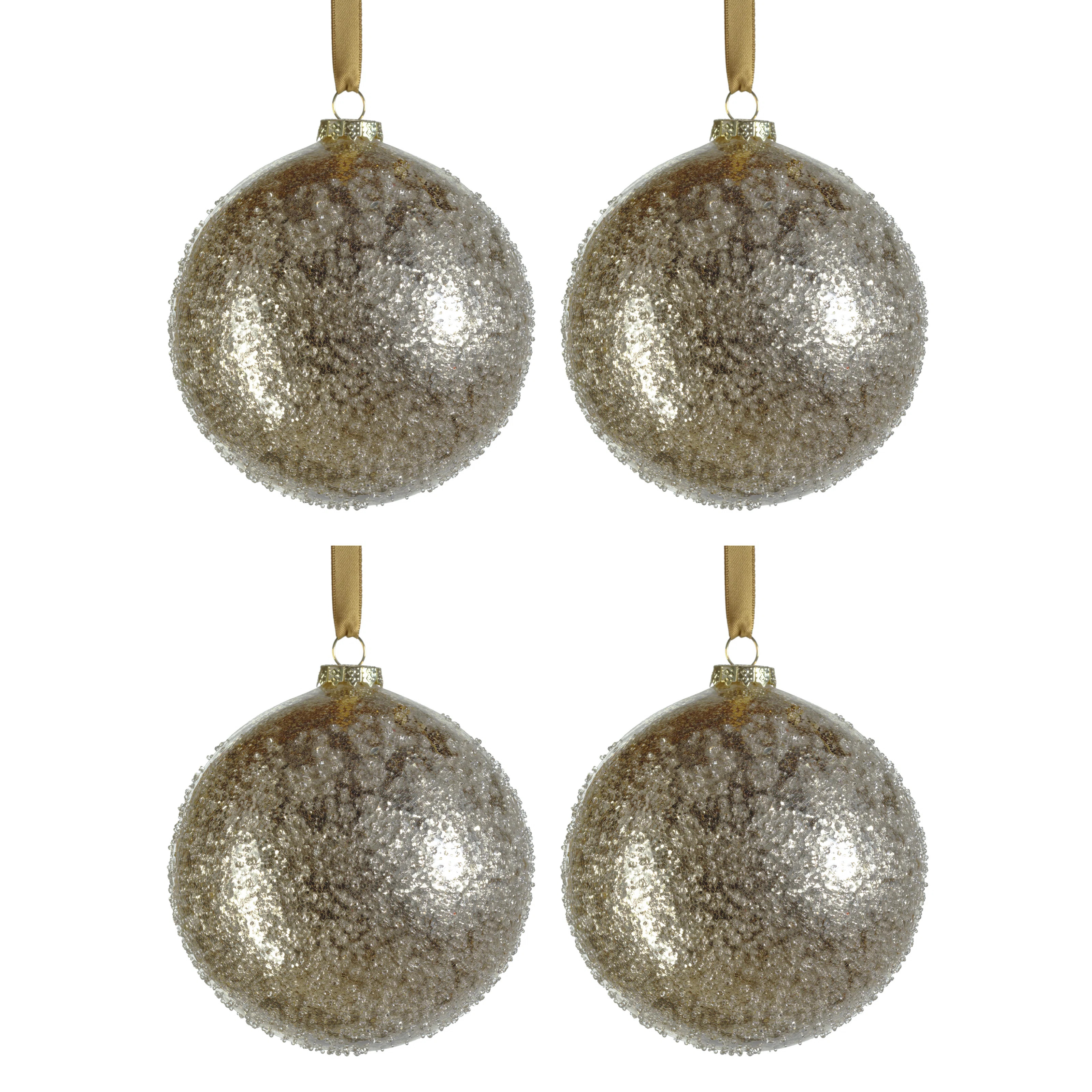Cele The Holiday Aisle® Ball Ornament (Set of 4) | Wayfair North America