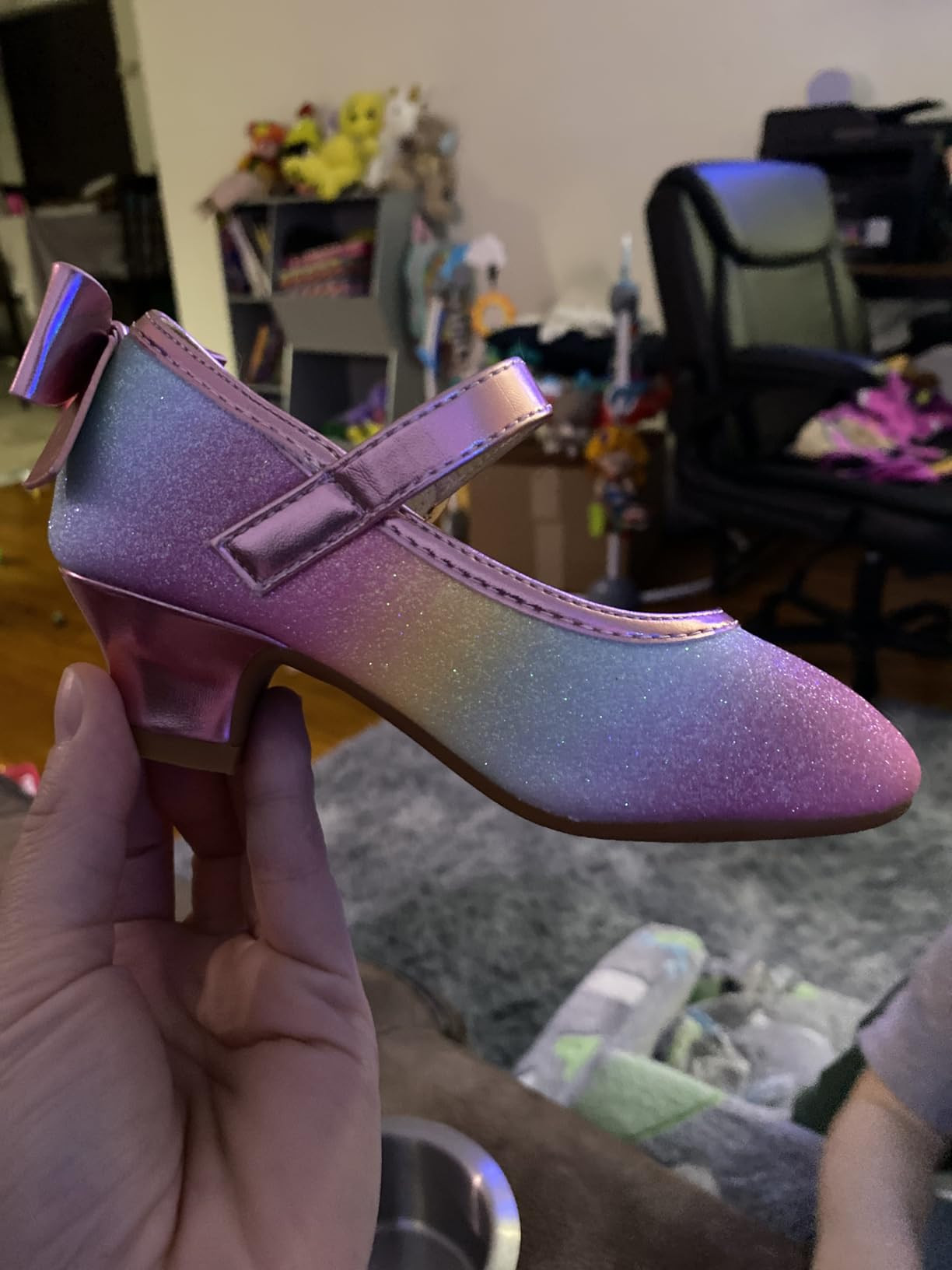 PANDANINJIA Girls Toddler/Little Kid Jada Dress Mary Jane Pumps with Heels Bow Party Wedding Prin... | Amazon (US)