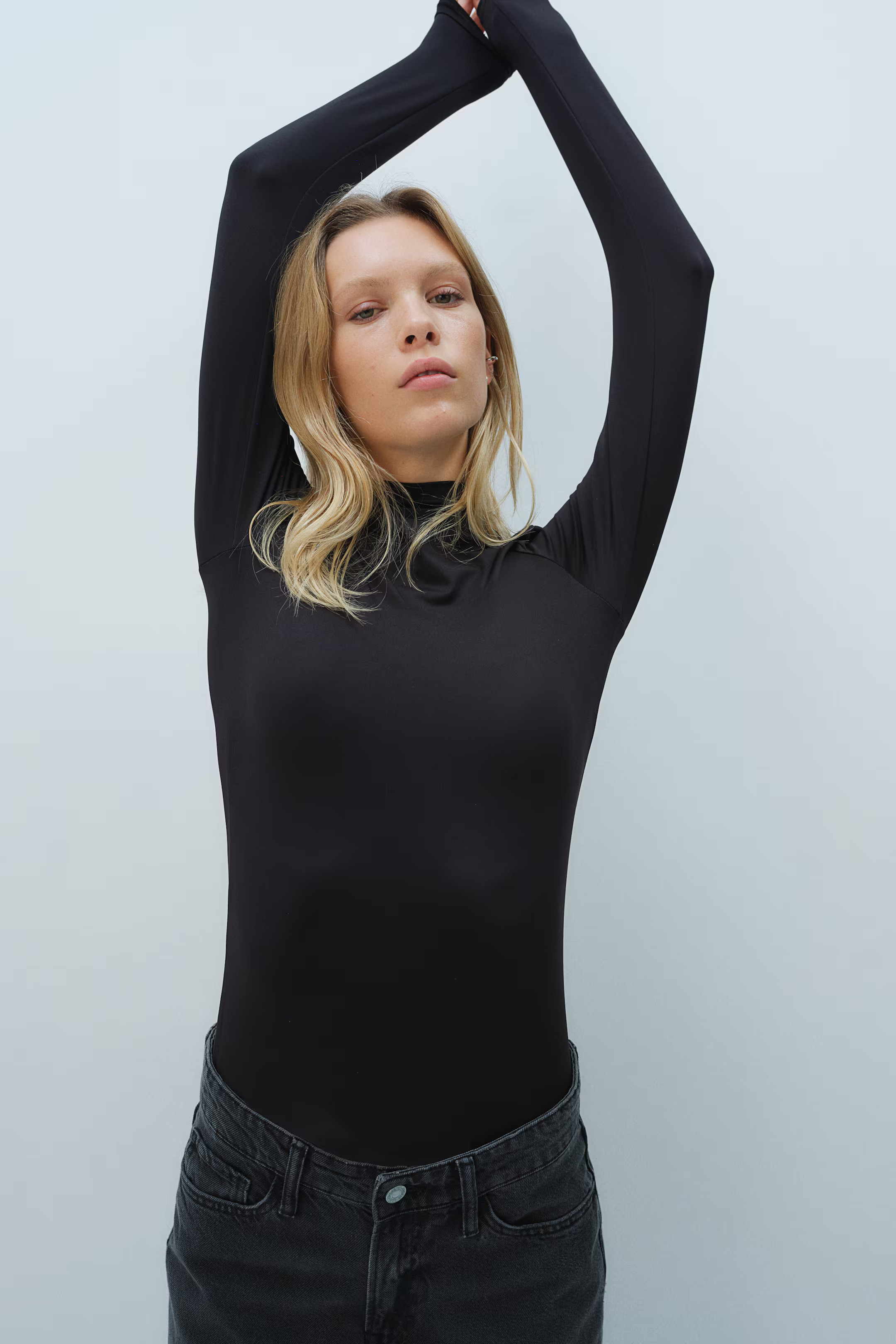 Tricot top met turtleneck | H&M (DE, AT, CH, NL, FI)