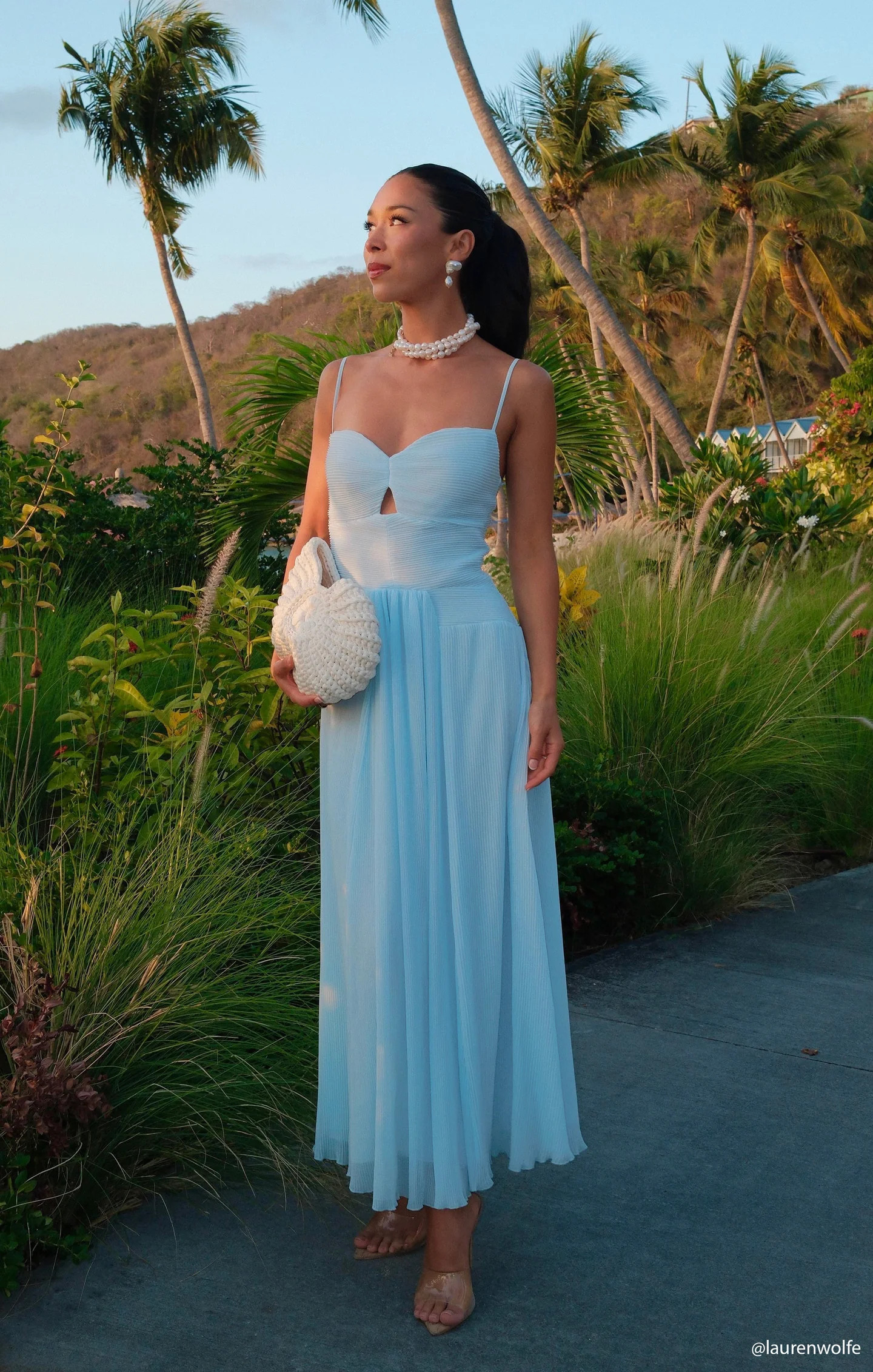 Camille Midi Dress ~ Ice Blue | Show Me Your Mumu