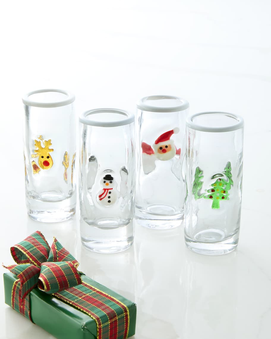 Neiman Marcus Holiday Shot Glasses, Set of 4 | Neiman Marcus