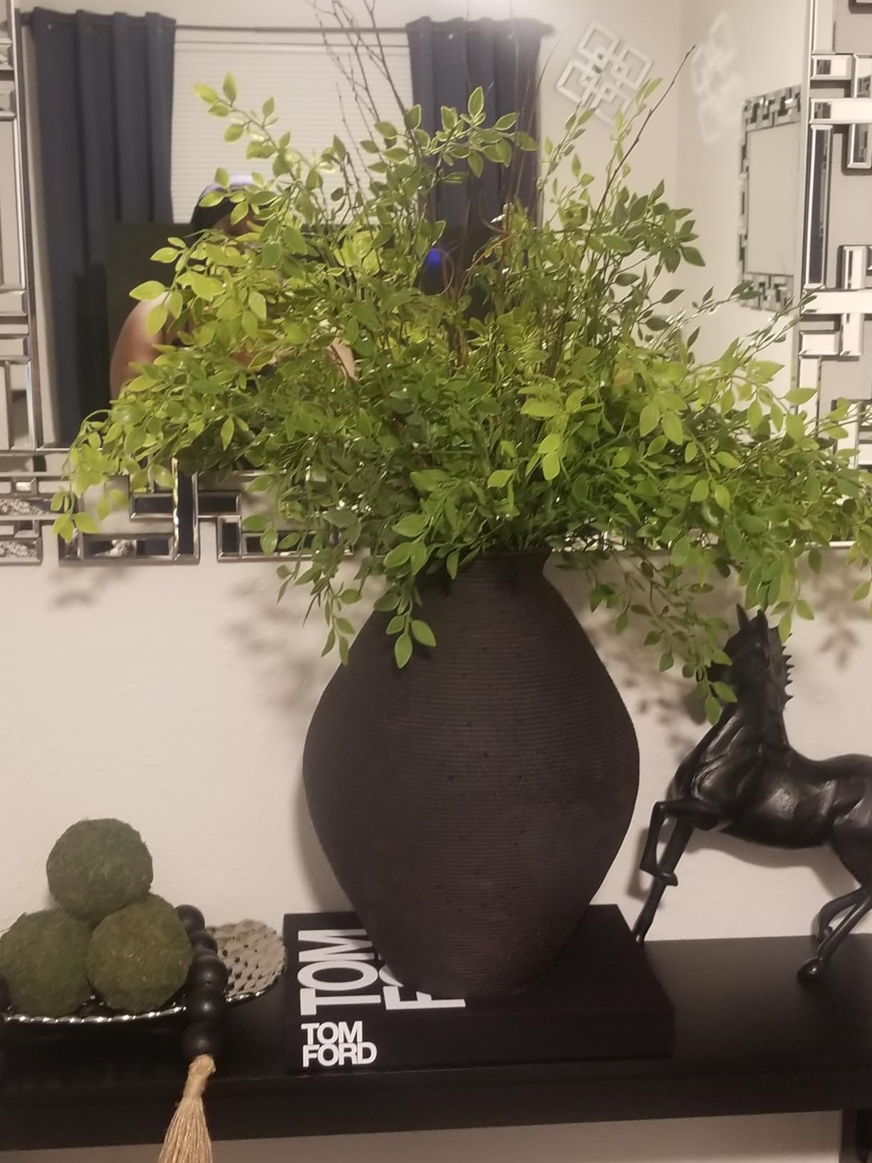 Signature Design by Ashley Hannela 12" Modern Distressed Polyresin Vase, Antique Brown | Amazon (US)