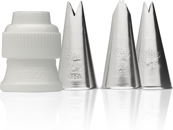 Ateco Pastry Tube Set, Leaf, White | Amazon (US)