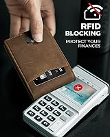 AirTag Wallet - Minimalist Front Pocket Mens Wallet for Apple Air Tag, Full Grain Leather, Bifold... | Amazon (US)