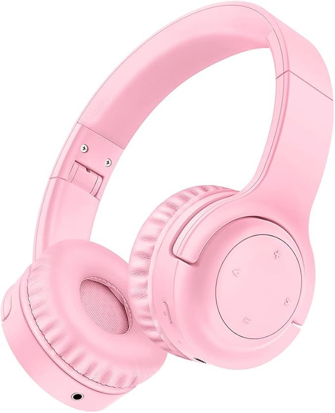 Picun Wireless Kids Headphones, 94dB Volume Limited, 35 Hours Playtime, Bluetooth 5.0, Audio Shar... | Amazon (US)