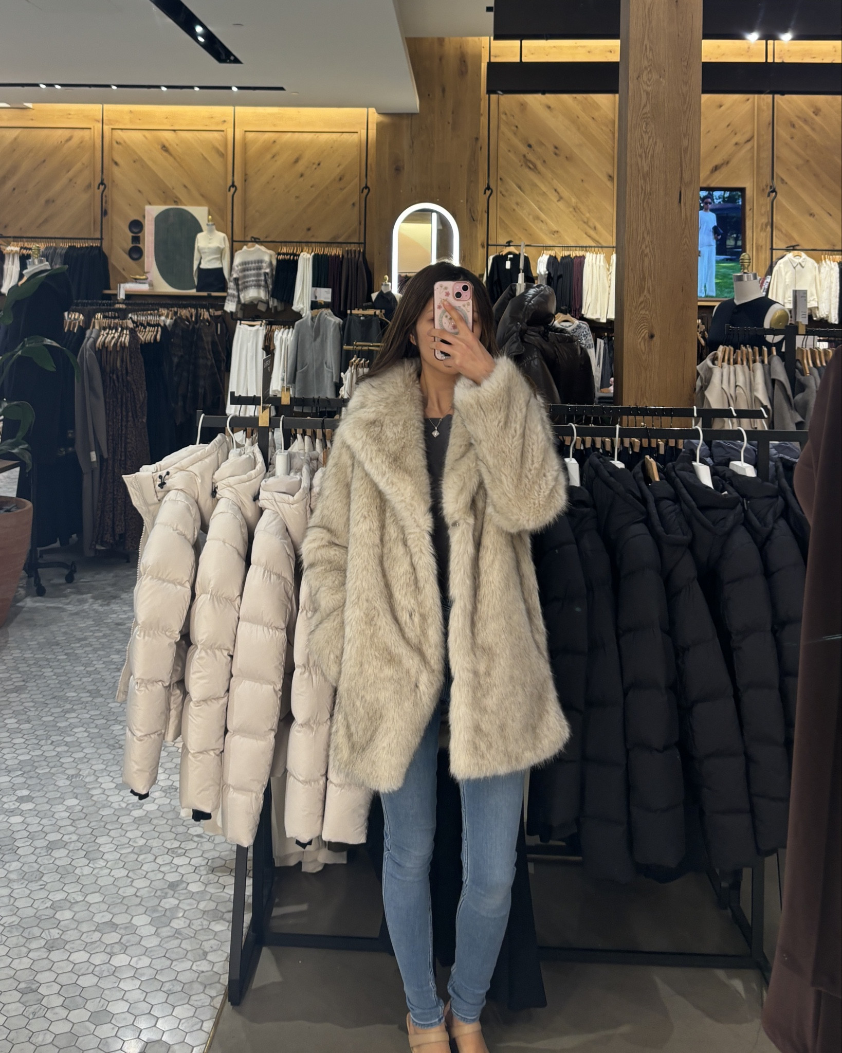 Did not want to take these faux fur coats off — so warm, so soft, and they look incredible. I couldn’t decide on a colour!! 

#LTKStyleTip #LTKSeasonal #LTKPetite