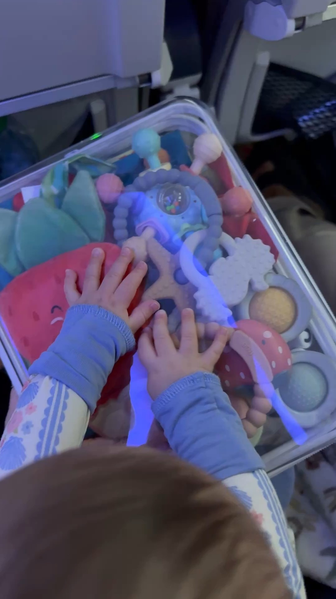 We brought a lot of new toys with us on our trip and packed them in this handy clear zip case. I love that I can see what’s inside, but the case was entertainment for awhile too😂

#LTKBaby #LTKTravel