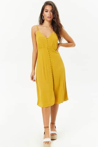 Button-Front Cami Dress | Forever 21 (US)